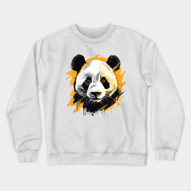 panda Crewneck Sweatshirt by piratesnow